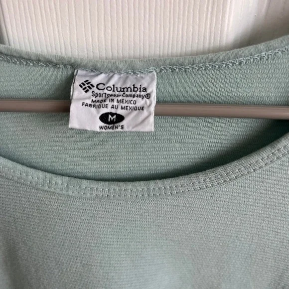 Columbia Sportswear Company Ribbed T-Shirt Short Sleeve Casual Top M - Picture 2 of 8